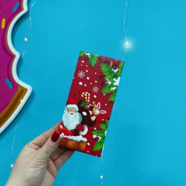 Подарочная коробка под плитку шоколада без окна "Дед Мороз", 17,1 х 8 х 1,4 см