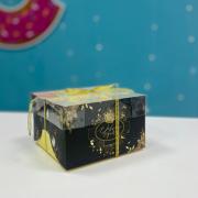 Коробка для капкейка «Чёрно-золотой», 16 × 16 × 10 см