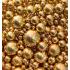 Посыпка кондитерская "Жемчуг" золотой металлик микс размеров 50 гр
