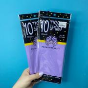 Бумага упаковочная тишью, Светло-фиолетовая 50 х 66 см (10 листов)