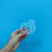 Силиконовая форма «Кольца», 7,5×8 см, цвет прозрачный