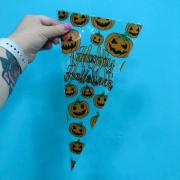 Пакетик конус "Happy Halloween" 17*33 см 1 шт