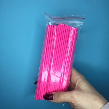 Палочки бумажные для Cake pops (розовые 15 см, 100 шт)