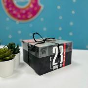 Коробка на 4 капкейка с PVC крышкой «23 февраля», 16 × 16 × 10 см